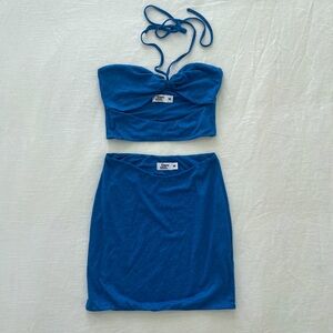 Tiger Mist - cobalt blue mini skirt set 🚹